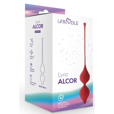 Бордовые вагинальные шарики Alcor
