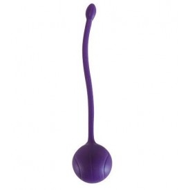 Фиолетовый металлический шарик в силиконовой оболочке