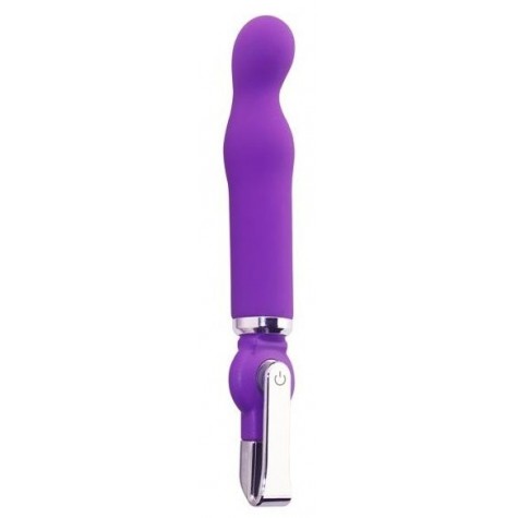 Фиолетовый вибратор ALICE 20-Function G-Spot Vibe - 18 см.